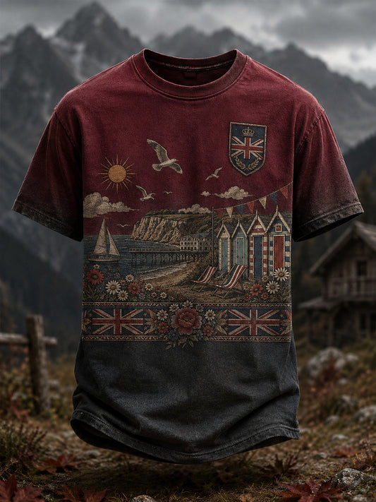 Men's Sisu Veteran Spirit Heritage Art Print Casual T-Shirt