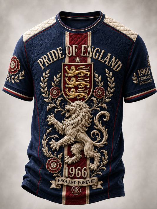 Men's England Football Legend 1966 Short Sleeves T-Shirt