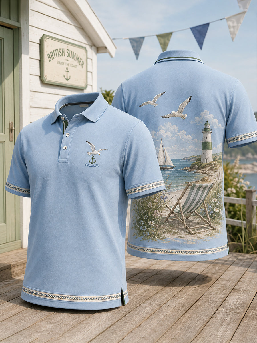 Men's Sisu Veteran Spirit Heritage Art Print Casual Polo