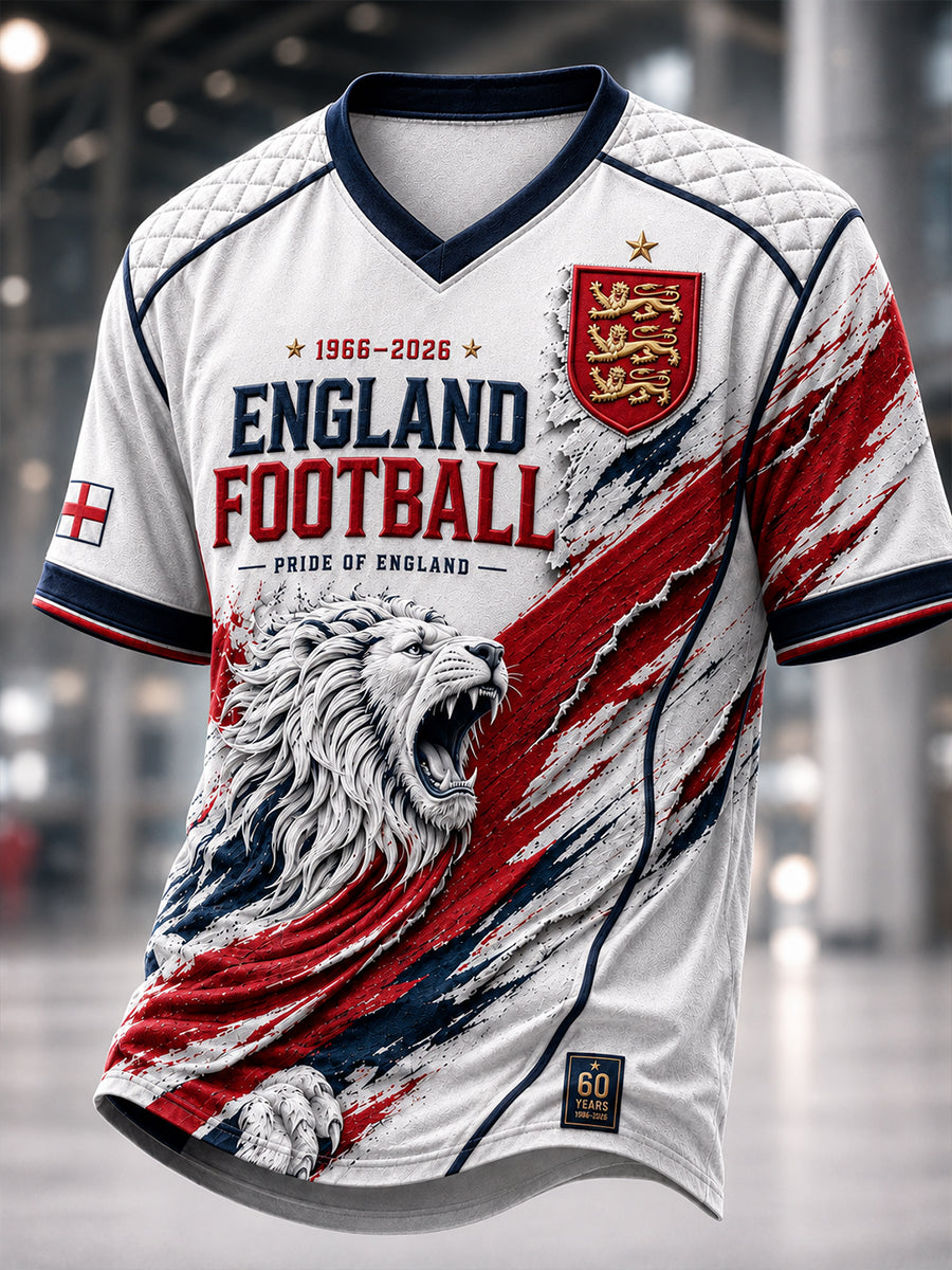 Men's England Football Legend 1966 V-neck T-shirt