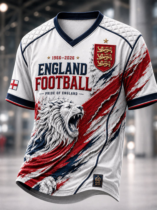 Men's England Football Legend 1966 V-neck T-shirt