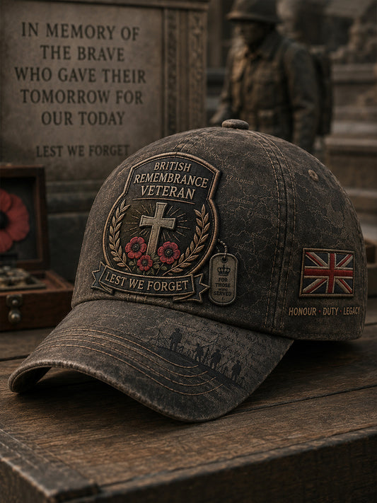 Unisex British Veterans' Memorial Hat
