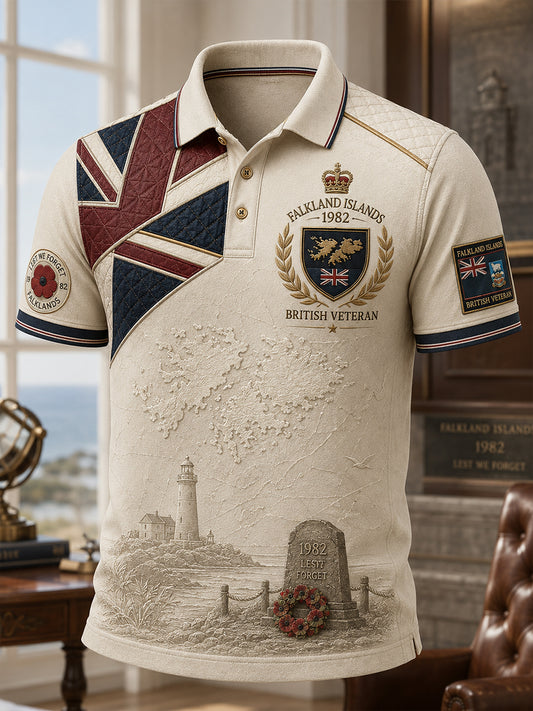Men' Falklands War British Veterans Memorial Short Sleeves T-Shirt