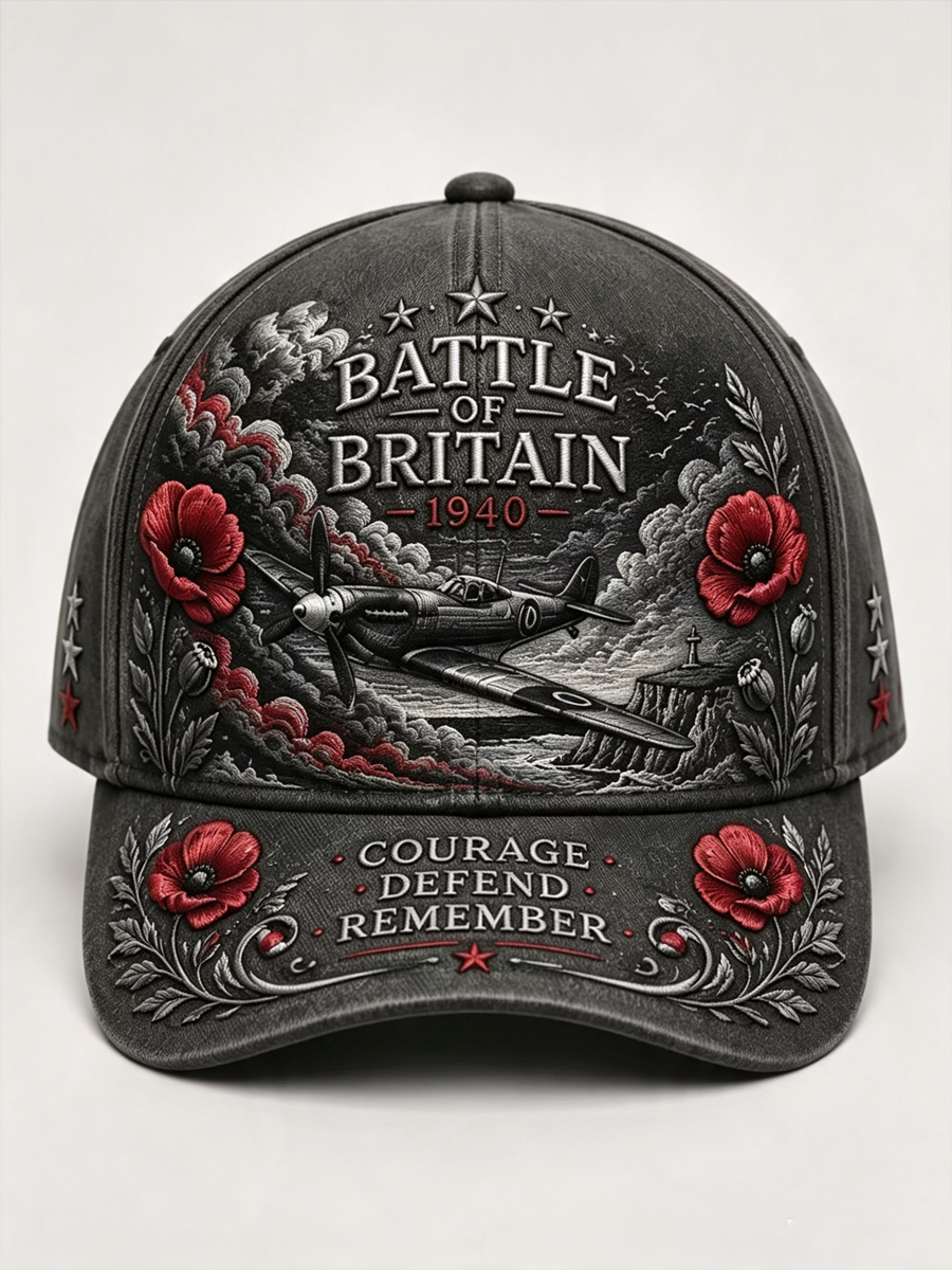 Unisex Battle of Britain Retro Print Hat