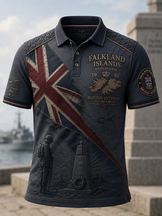 Men' Falklands War British Veterans Memorial Short Sleeves T-Shirt