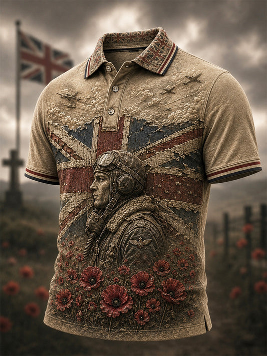 Men's Falklands War Veteran Printed polo shirt