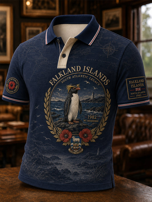 Men's Falklands War British Veterans Memorial Short Sleeves T-Shirt