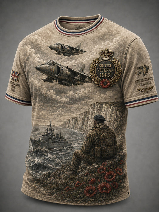 Men's Falklands War Veteran Short Sleeves T-Shirt