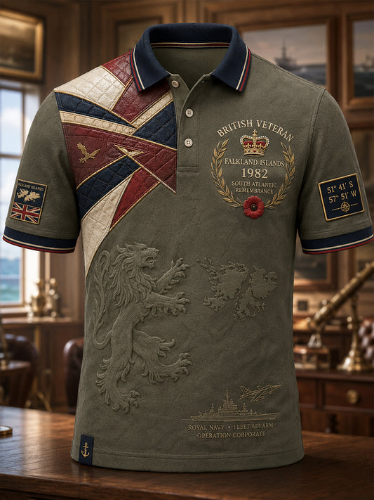 Men' Falklands War British Veterans Memorial Short Sleeves T-Shirt