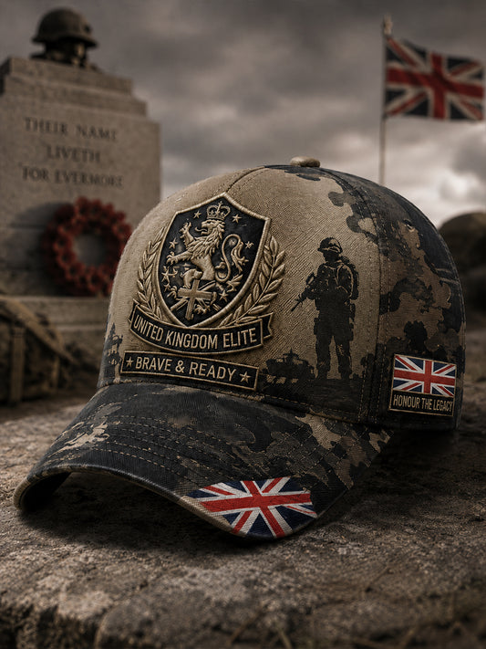 Men's Military Camouflage Print Hat