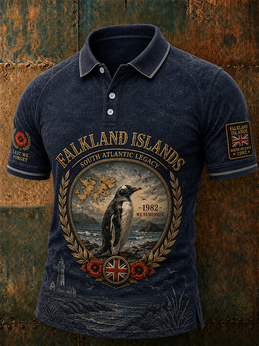 Men's Falklands War Veteran Printed polo shirt