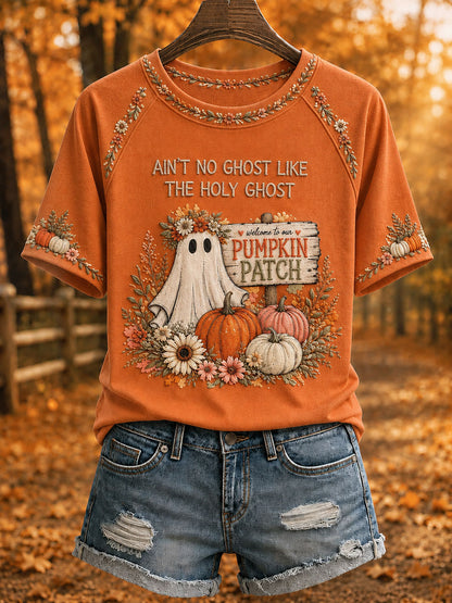 Women's 'Ain't No Ghost Like The Holy Ghost' Printed Casual T-Shirt