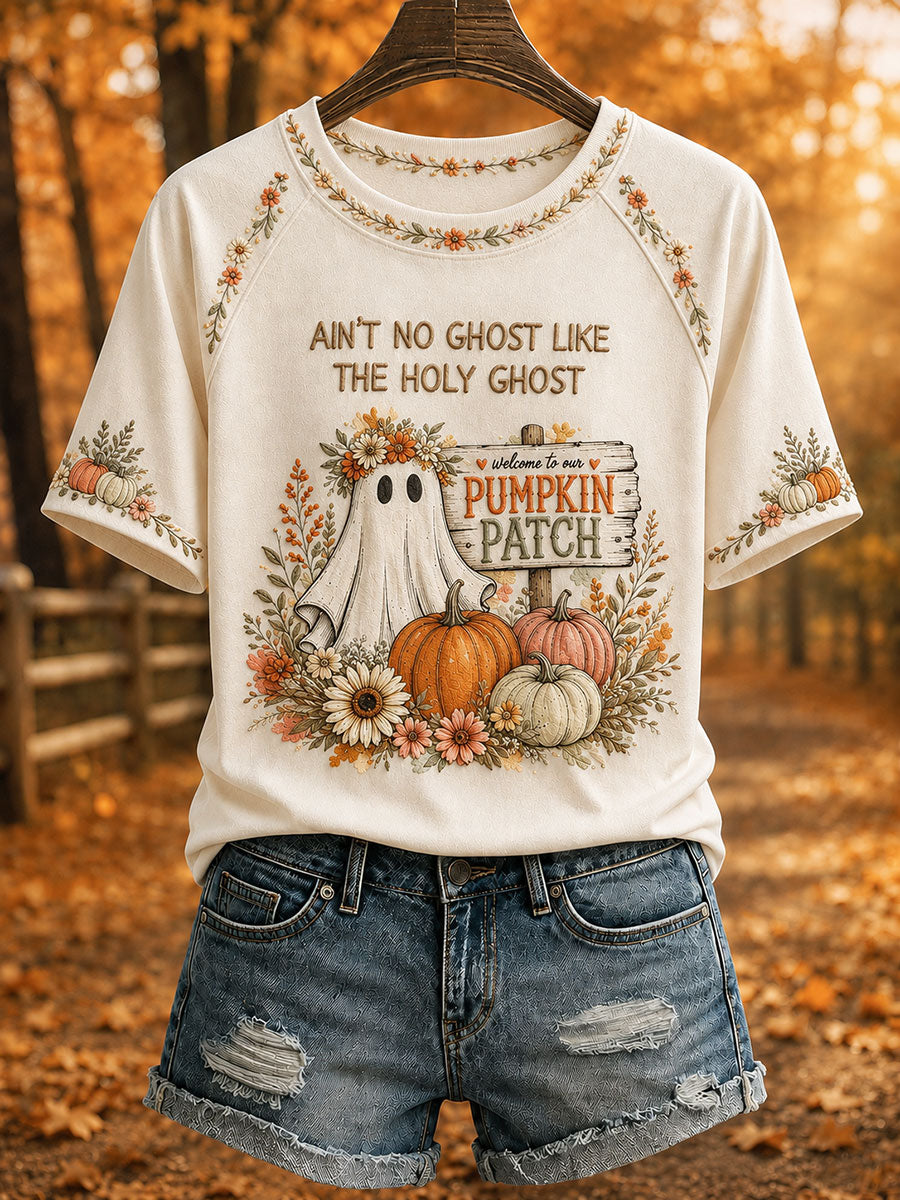 Women's 'Ain't No Ghost Like The Holy Ghost' Printed Casual T-Shirt