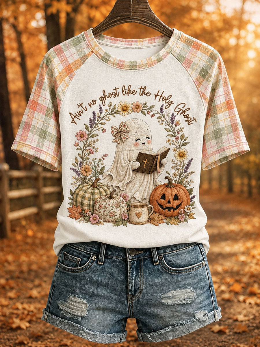 Women's 'Ain't No Ghost Like The Holy Ghost' Printed Casual T-Shirt