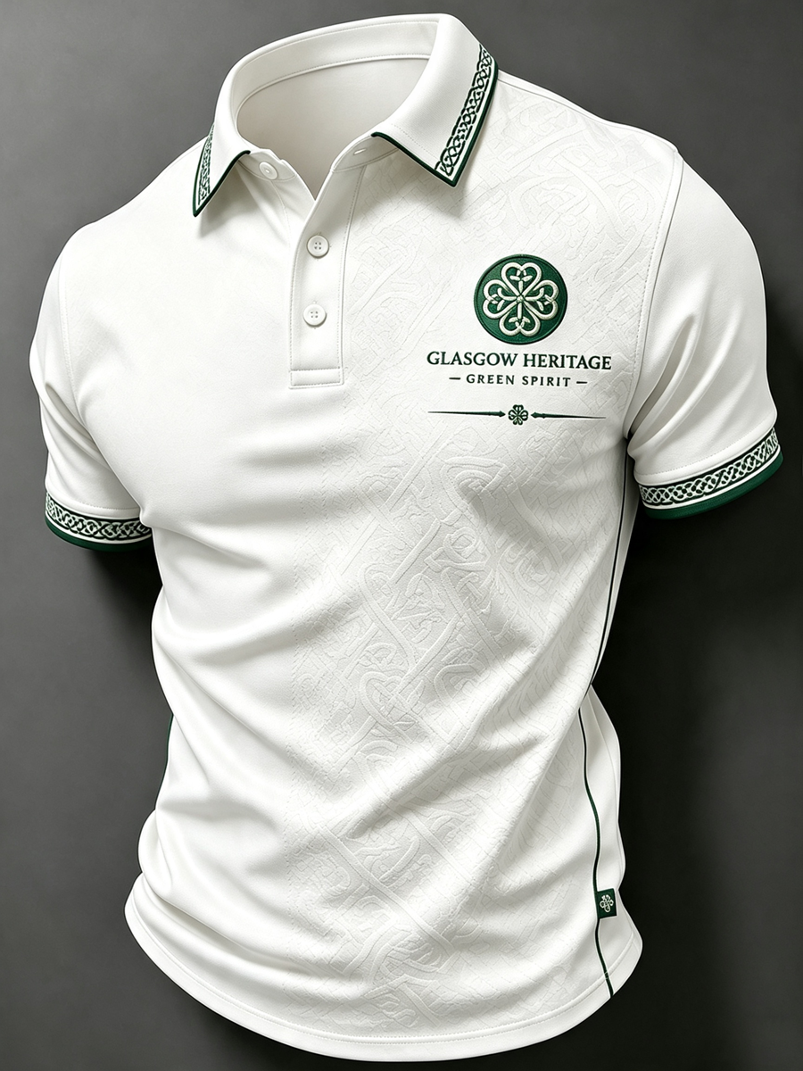Men's Celtic Football Printed polo shirt