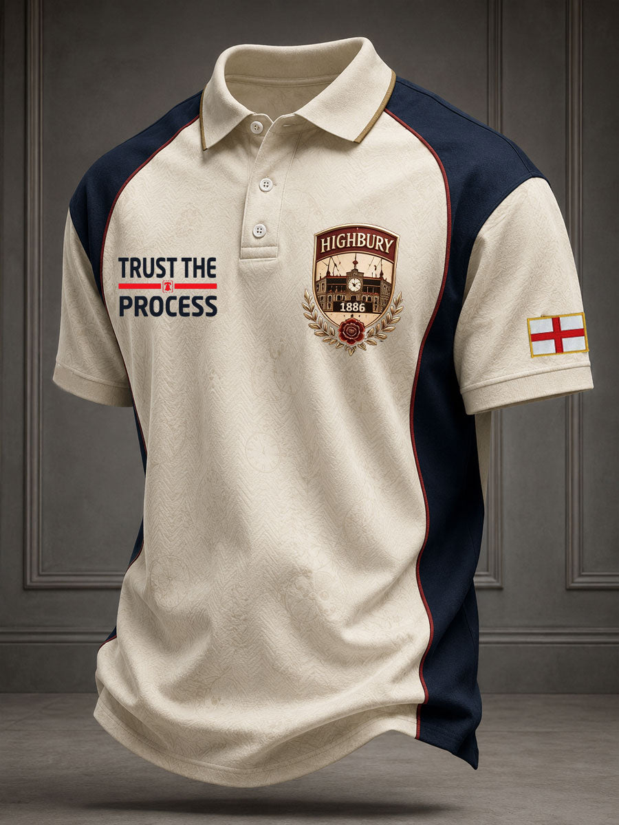 Men's UK London Football Lover Roses Art Printed Casual Tops