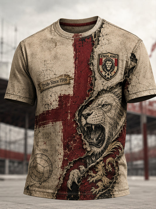 Men's British Football Legend 1966 Short Sleeve T-Shirt