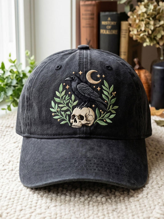 Goth Style Crow Unisex Hats
