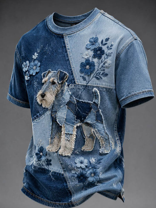 Men's Wire Fox Terrier short sleeves t-shirt