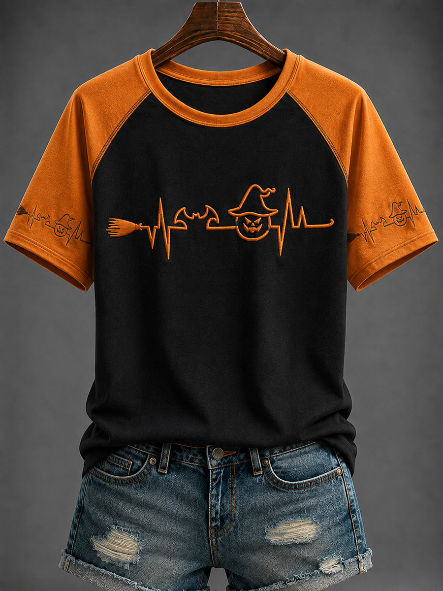 Women's Halloween Printed T-shirt
