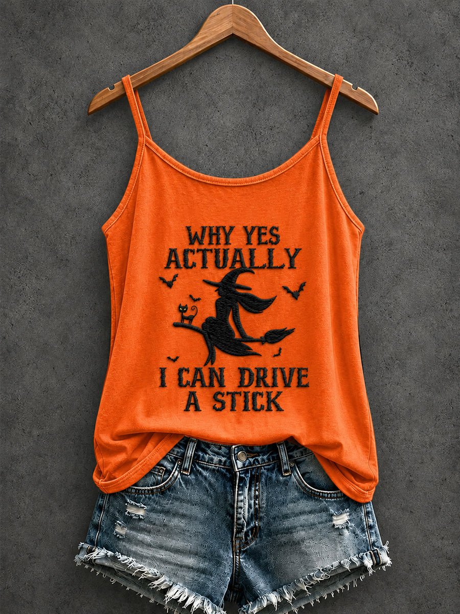 Women's Halloween Witch Pumpkin Bat  Printed Casual Vest