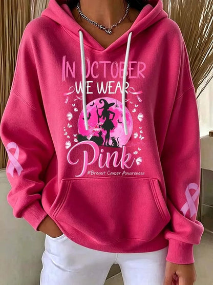 Women's In October We Wear Pink Hoodie