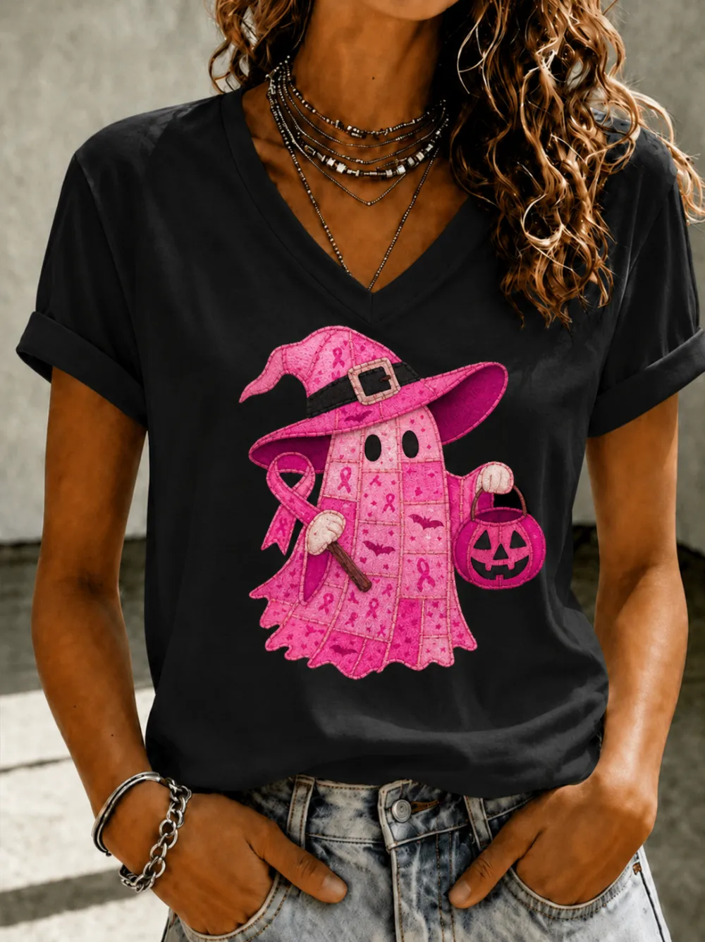 Women's Breast Cancer Short-sleeved T-shirt