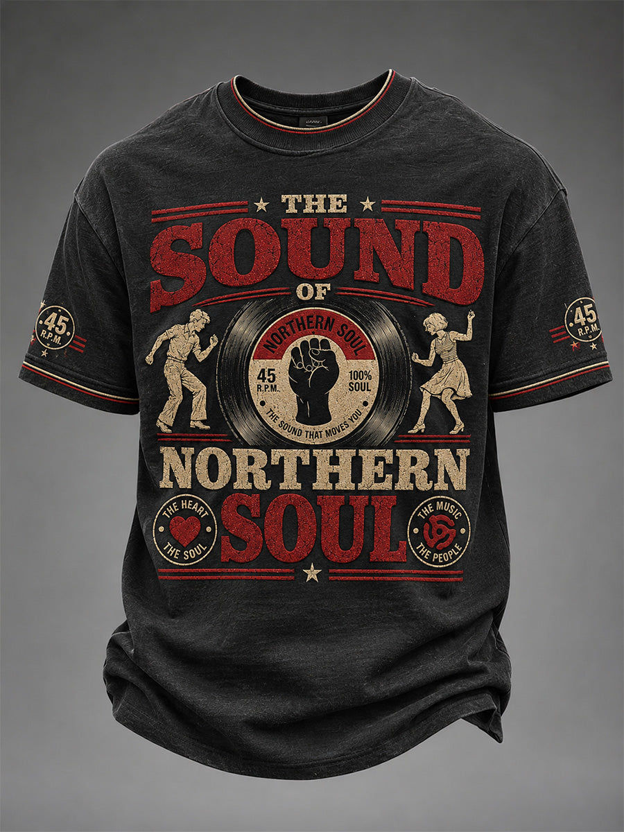 Men's Northern Soul Print Casual Tee