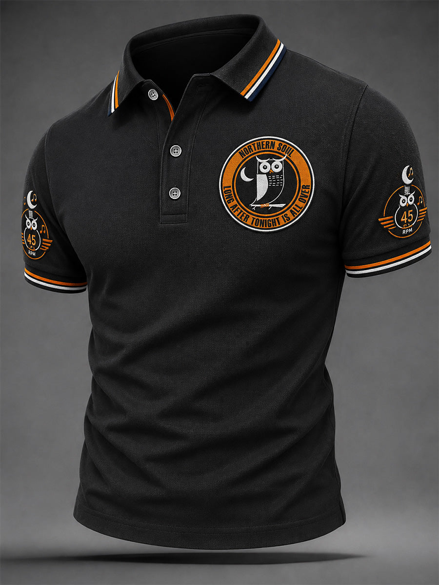 Men's Northern Soul Print Casual Polo