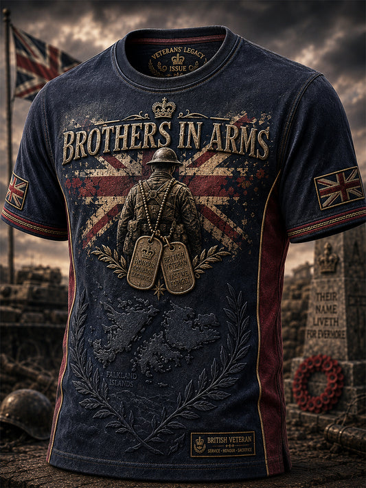 Men's British Veteran Commemorative Print T-shirt