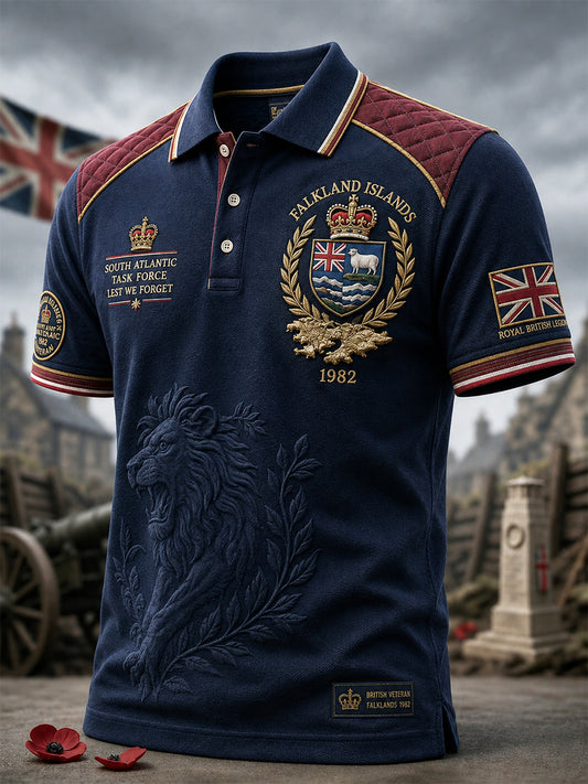 Men's Falklands War Veteran Printed polo shirt