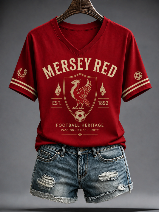 Women's Gift For Soccer Fans Print short-sleeved T-shirt