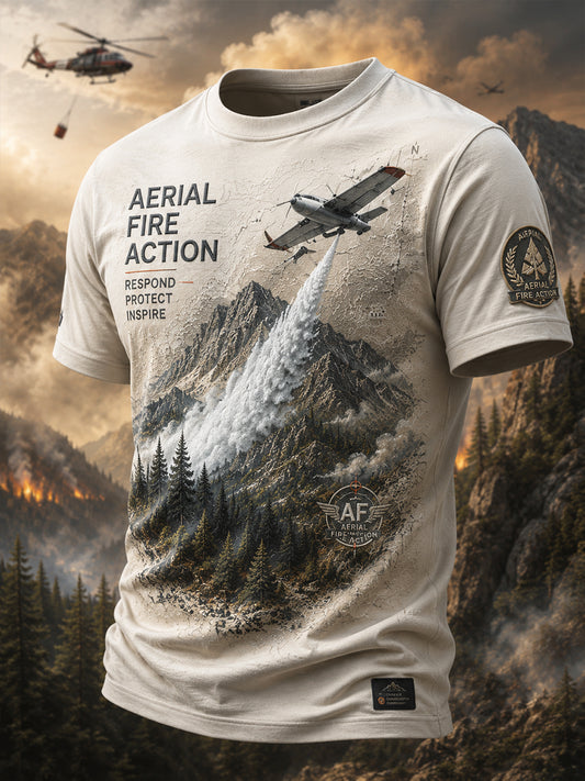 Men's European Wildfires Short Sleeve Shirt