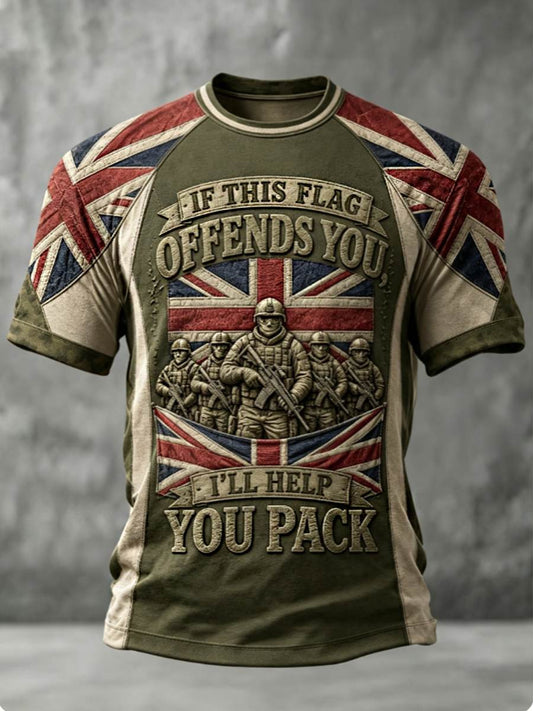 Men's IF THIS FLAG OFFENDS YOU I'LL HELP YOU PACK Tee