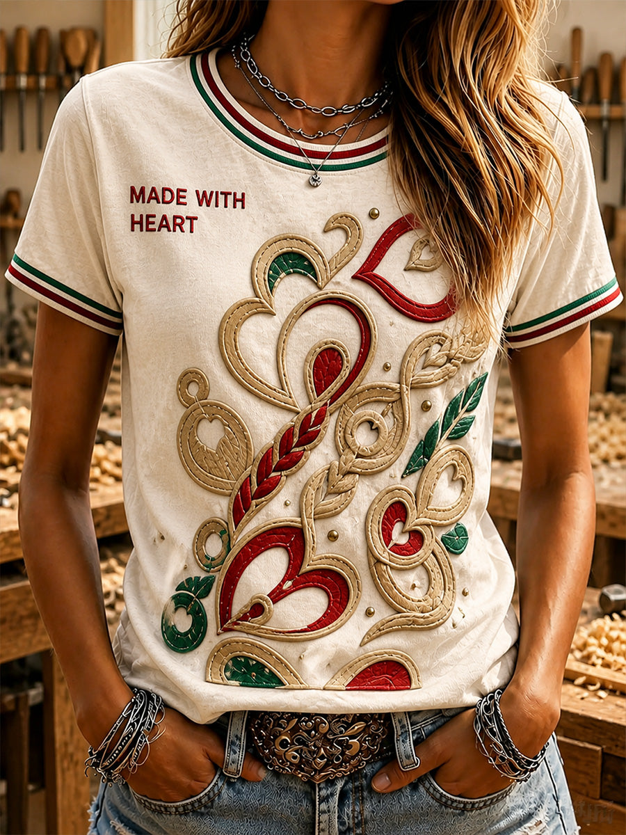 Vintage-Style British Welsh Art Print Casual T-Shirt