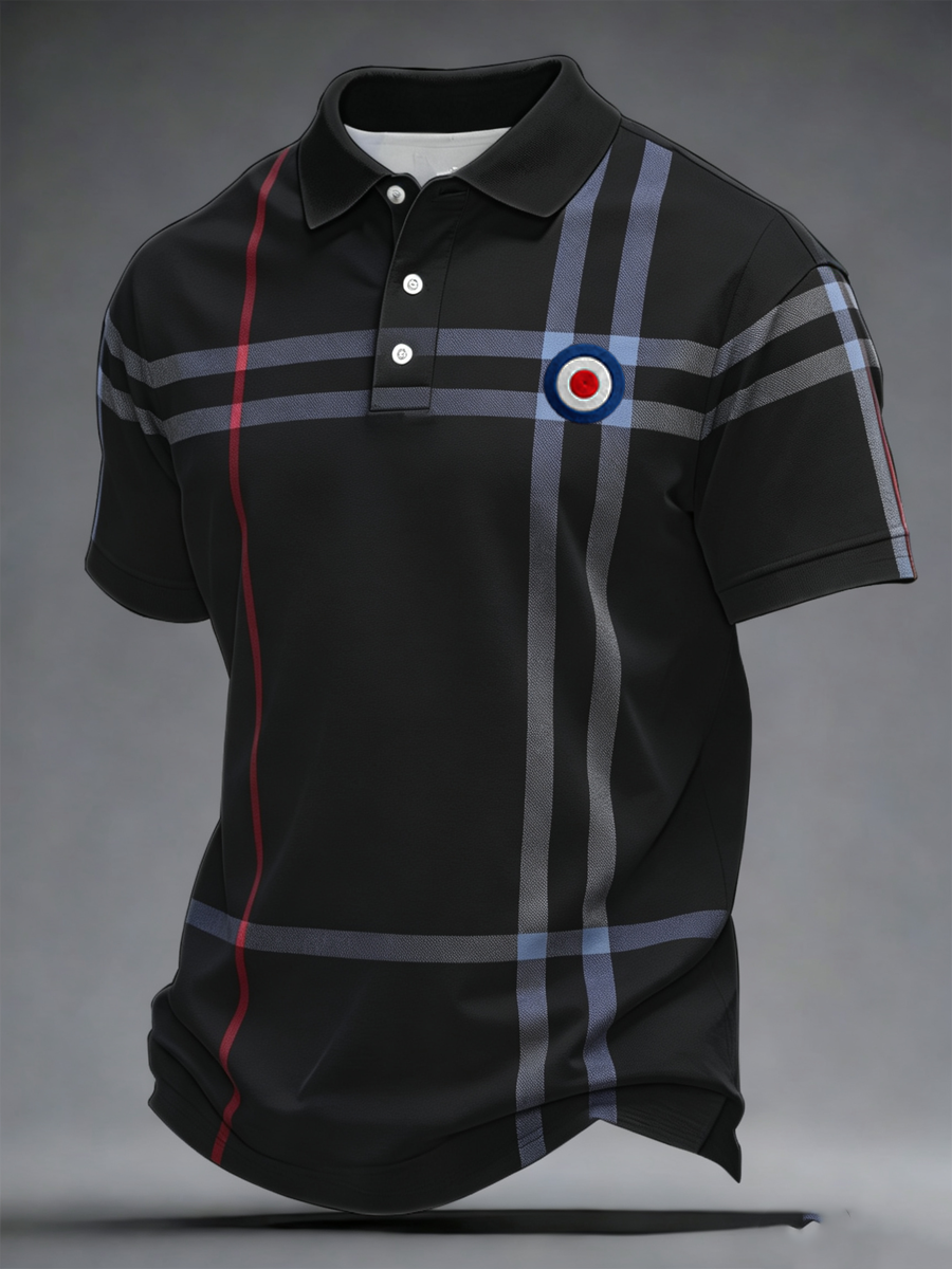 Men's Mods Culture UK Music Lover Business Style Printed polo shirt
