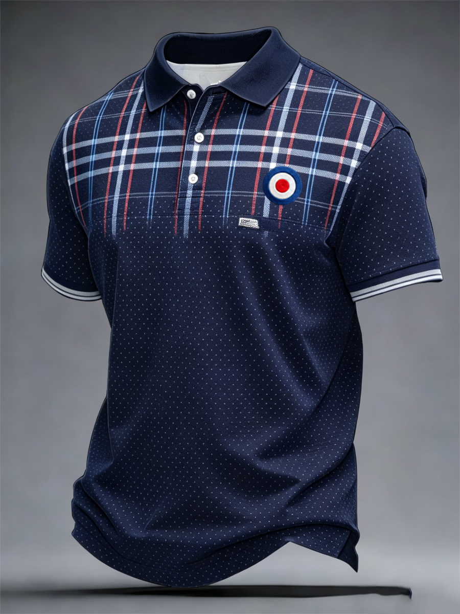 Men's Mods Culture UK Music Lover Business Style Printed polo shirt