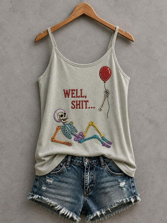 Women's Gothic Skull Tank Top