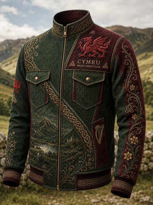 Men's Wales Uk   Patchwork Jacket