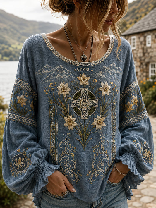 Women's Wales Uk Cotton-Linen Shirt