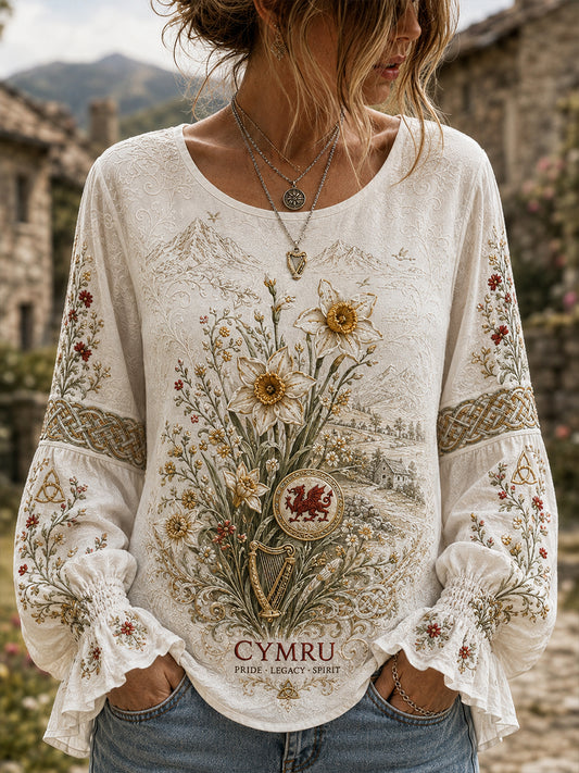 Women's Wales Uk Cotton-Linen Shirt