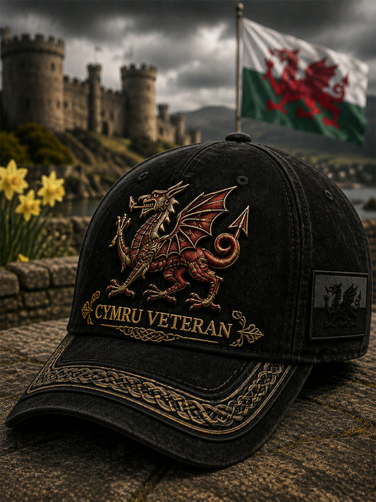 Men's Welsh Red Dragon Printed Hat