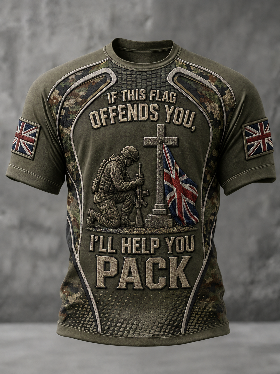 Men's IF THIS FLAG OFFENDS YOU I'LL HELP YOU PACK Tee