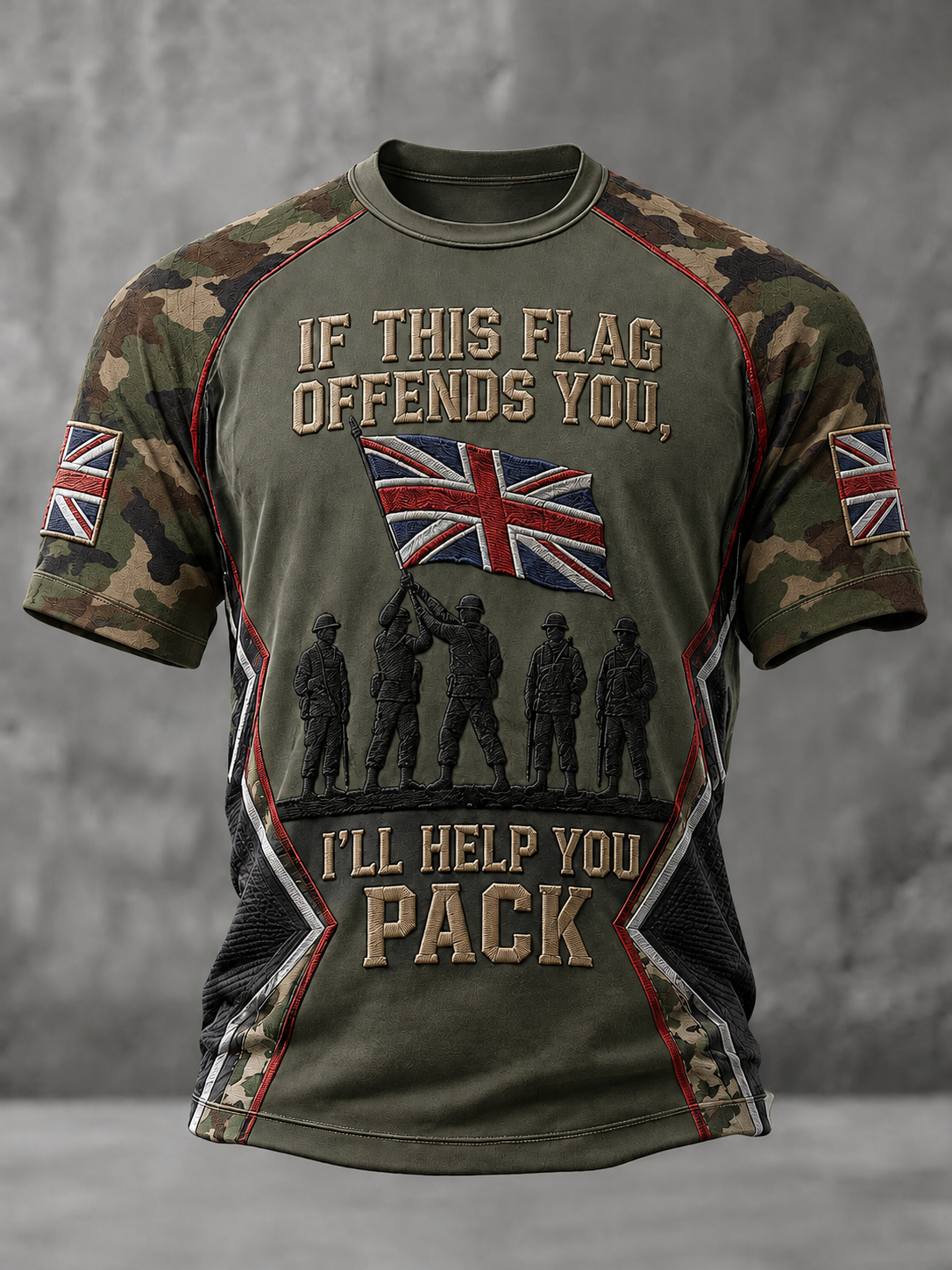 Men's IF THIS FLAG OFFENDS YOU I'LL HELP YOU PACK Tee