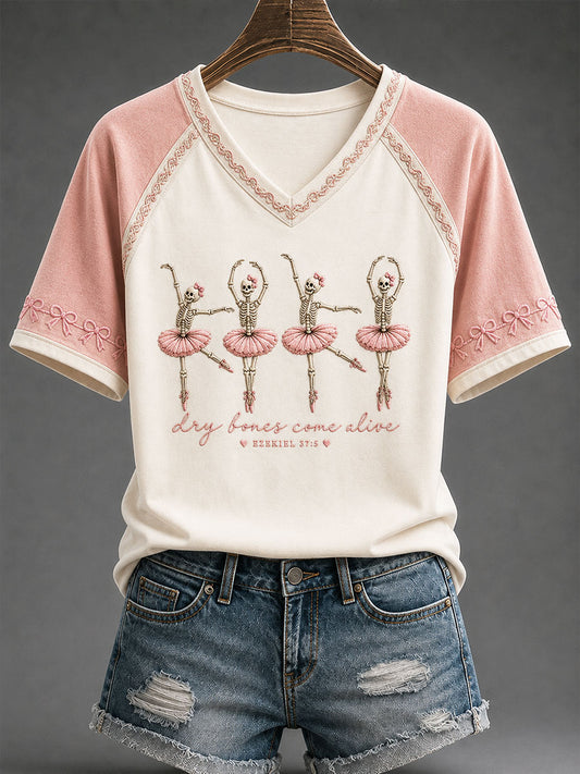 Women's "Dry Bones Come Alive" Faith Casual T-shirt