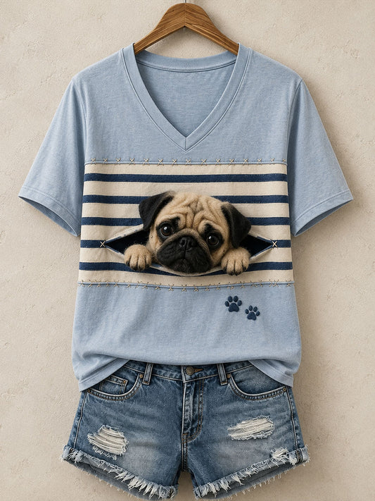Women's Cute Pug T-Shirt