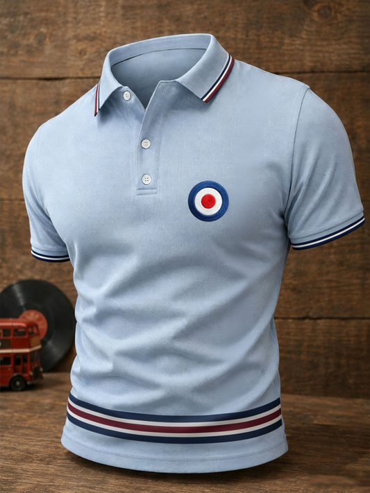 Men's Mods Culture UK Music Lover Business Style Printed polo shirt