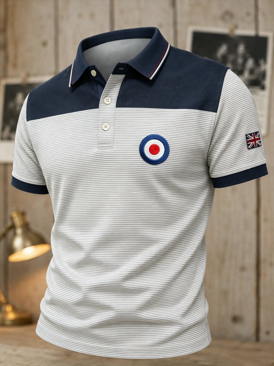 Men's Mods Culture UK Music Lover Business Style Printed polo shirt