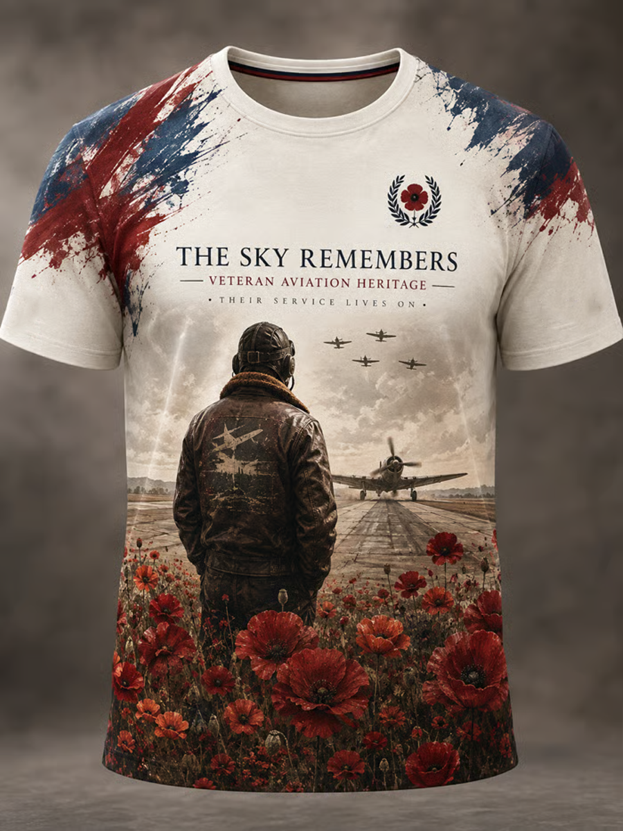Men's British Veteran Print short sleeves t-shirt