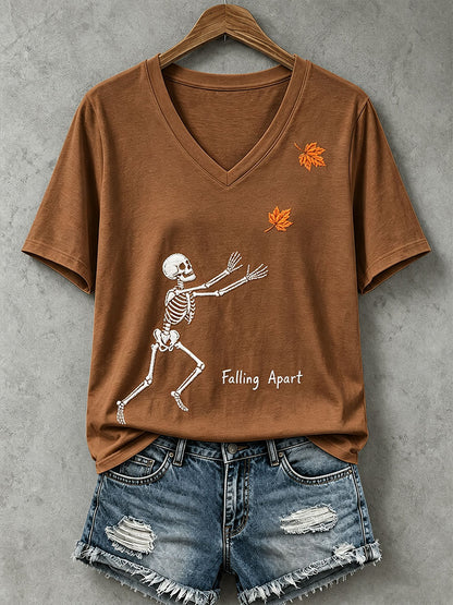 Women's Falling Apart Skull T-Shirt